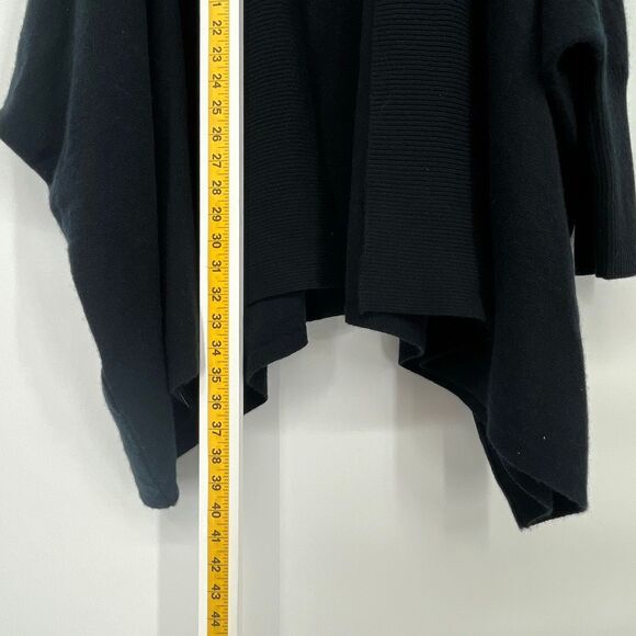 NWT ANTONIO MELANI Cashmere Zoe Cardigan Sweater Women's XL Black Open Shawl New - Picture 8 of 12
